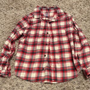 Cat & Jack Christmas, button up